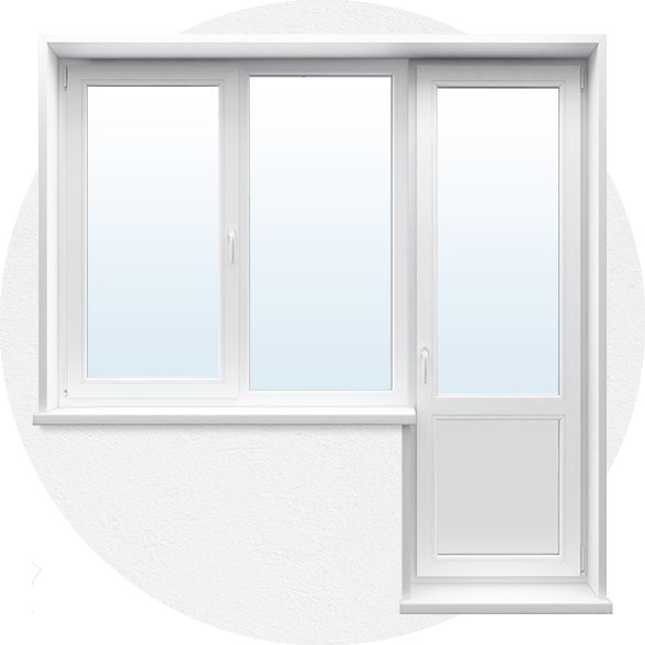 Балконная дверь пластиковая