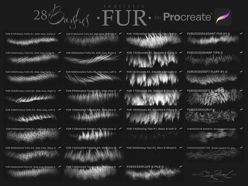 Кисть fur Soft для прокриэйт