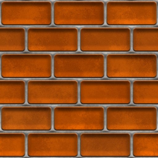 Оранжевая кирпичная стена