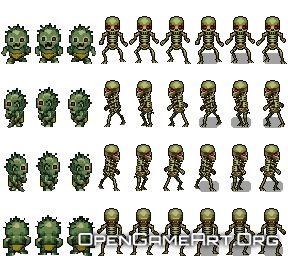 Sprite Sheet зомби