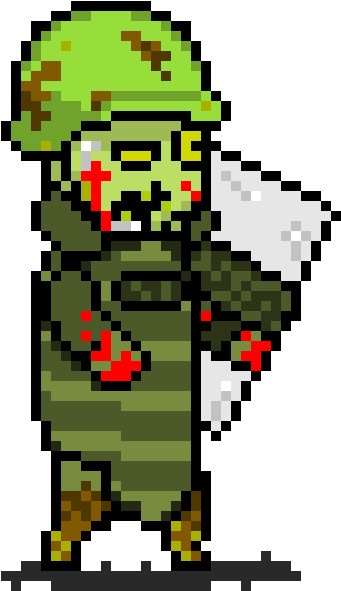 Пиксельный зомби