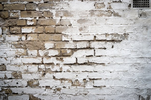 грязная кирпичная стена