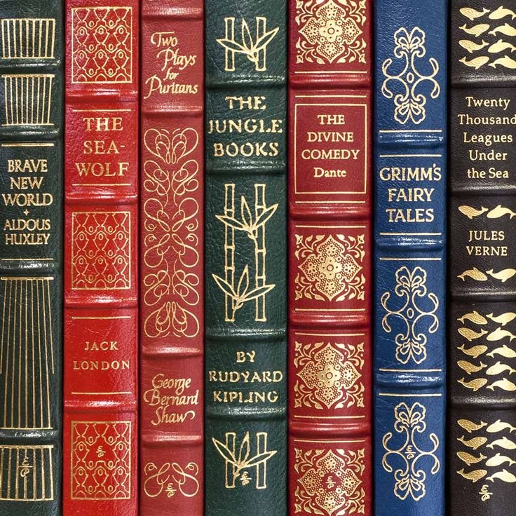 Корешки старинных книг