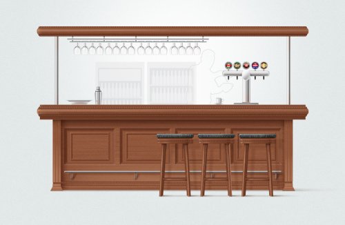 Барная стойка для фотошопа