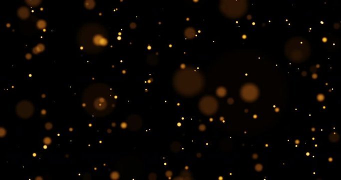 Частицы на черном фоне