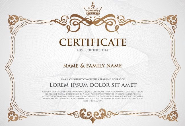 Фон для сертификата