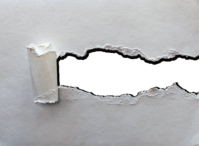 Рваный край бумаги