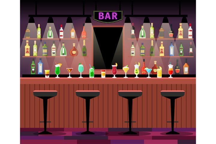 Барная стойка в баре