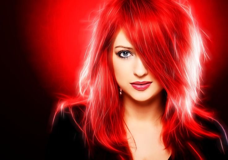 Нина Бернс рыжие волосы