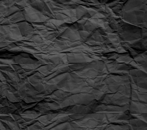 Черная мятая бумага