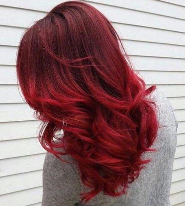 Красные оттенки волос 2022