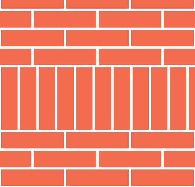 Кладка кирпича вертикально