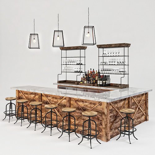 Барная стойка бар паб лофт