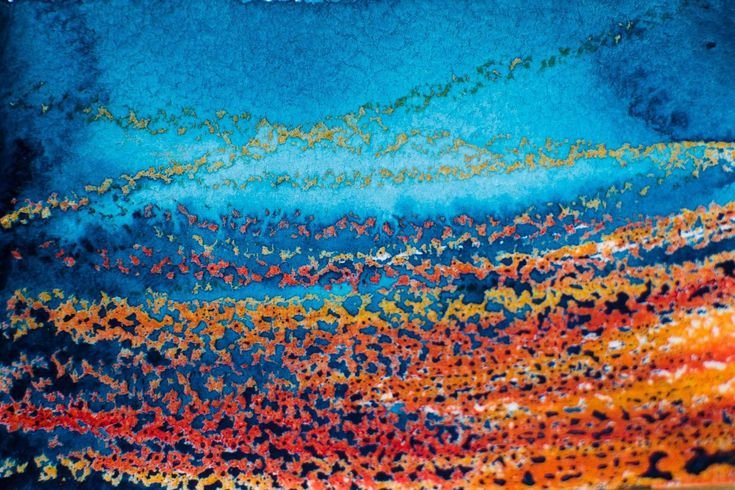 Масляная пастель фактура