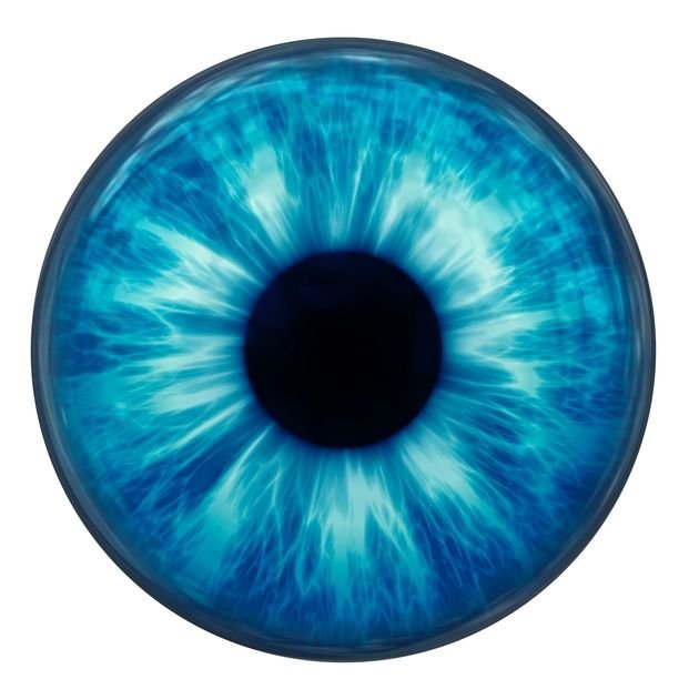 Голубая радужка глаза