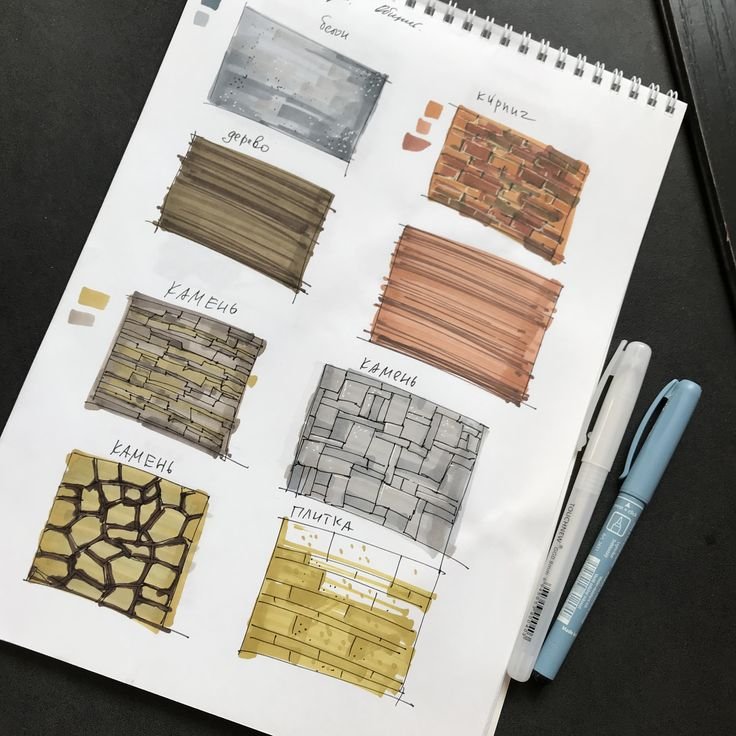 Фактуры для рисования маркерами