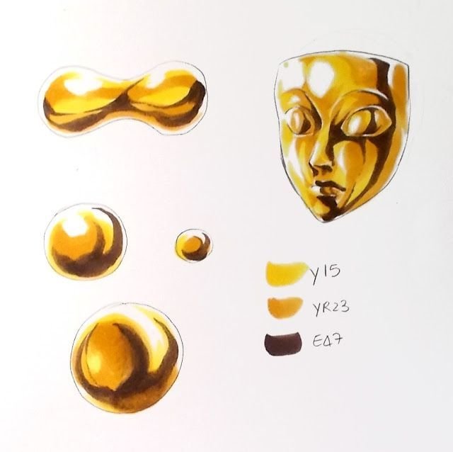 Металл покрас золото туториал