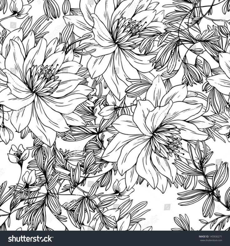 Растительный паттерн вектор