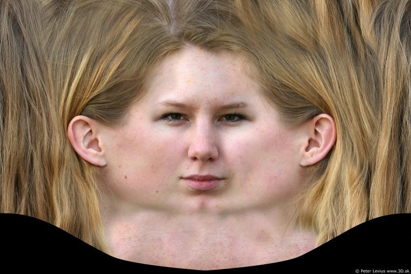 Текстура лица женщины