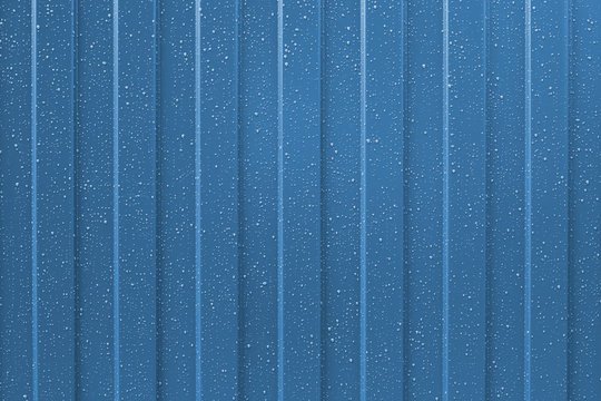 Синий профнастил текстура