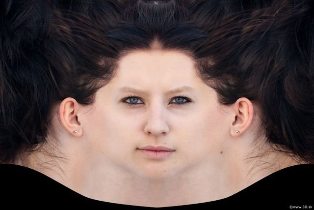 Текстура лица девушки