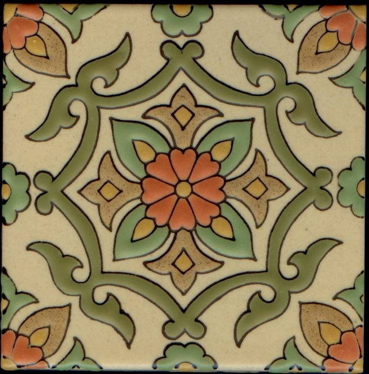 Орнамент изразца в Восточном стиле
