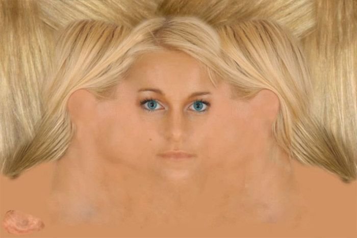 Текстура лица человека