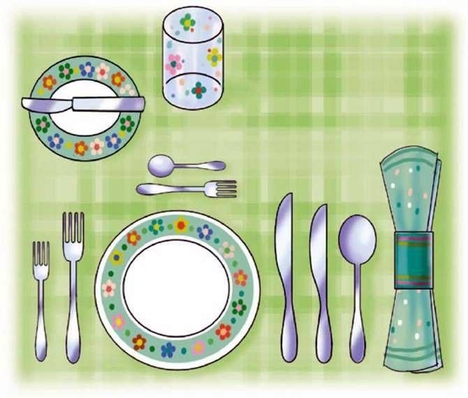 Сервировка стола для детей