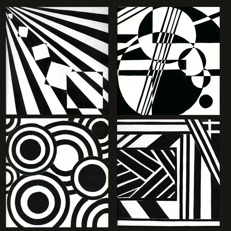 Беспредметная композиция точка линия пятно