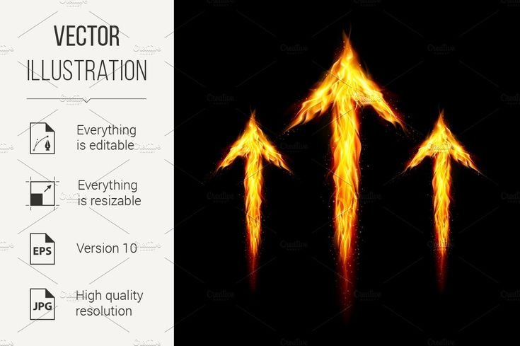 Огненная стрелка вверх