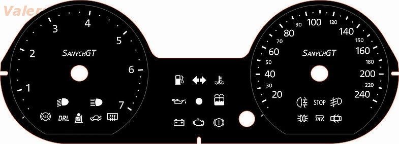 Скин приборной панели Логан