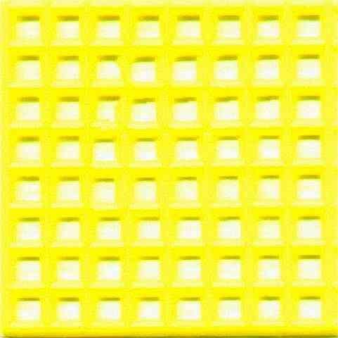 Тактильная плитка (конусообразный риф) 300*300 желтая ТПУ