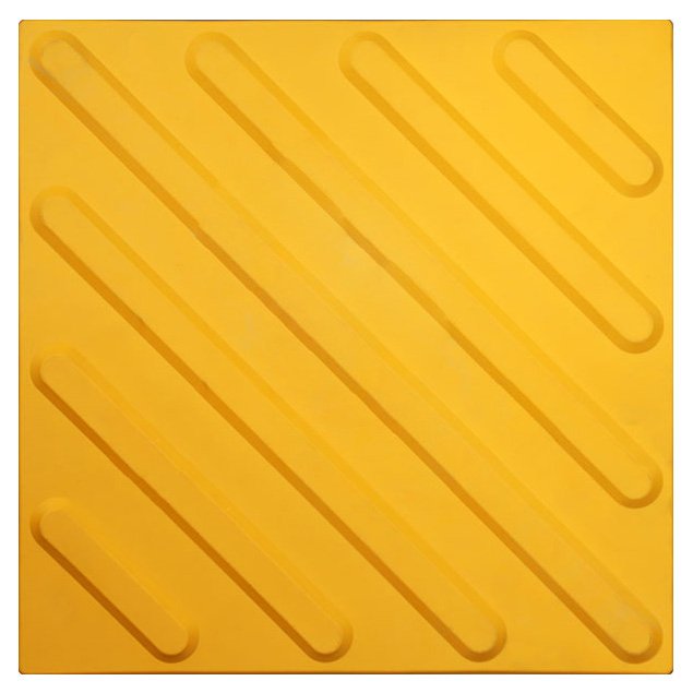 Тактильная плитка (конусообразный риф) 300*300 желтая ТПУ