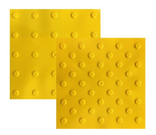 Тактильная плитка (ПВХ) 300х300, (конус линейный) черный