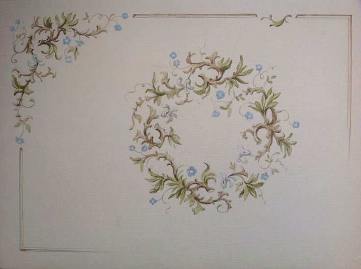 Италия альфрейная роспись