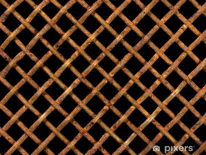 Решетка металлическая ржавая