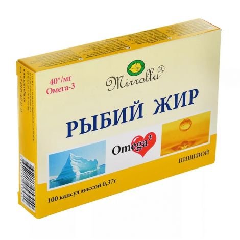 Миролла рыбий жир капсулы 100