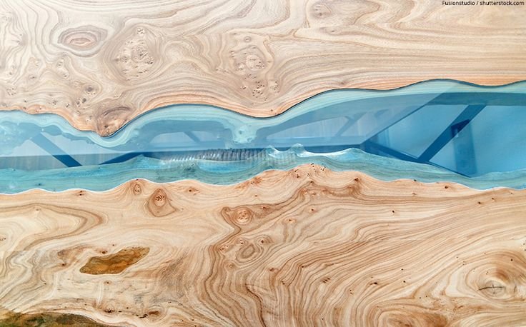 Слэб с эпоксидной смолой вид сверху