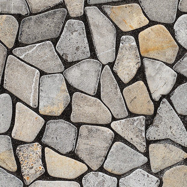 Текстура дорожки из камня бесшовная