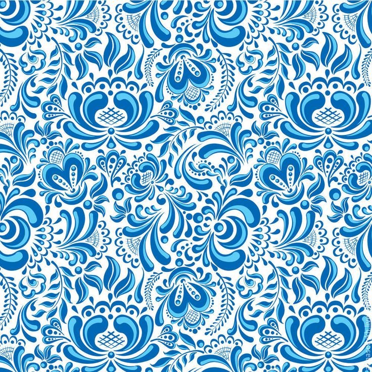 Гжель паттерн