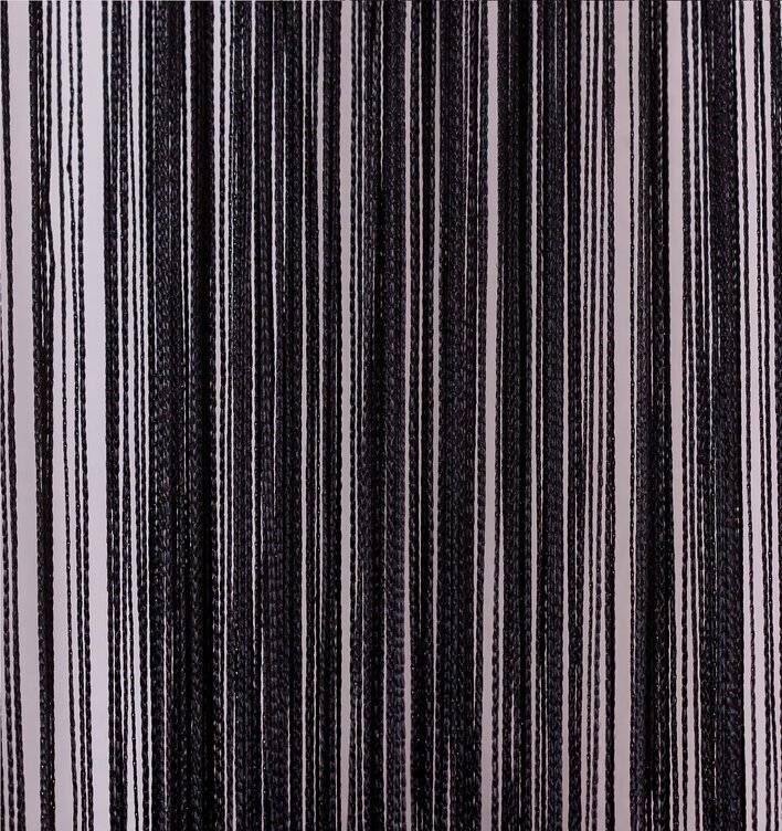 Нитяные шторы черные