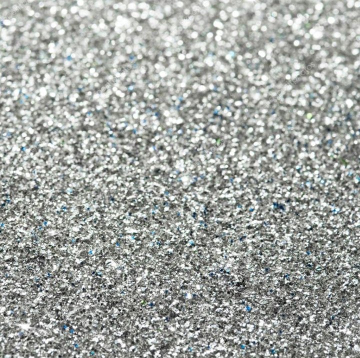 Глиттер серебро 200 мкм
