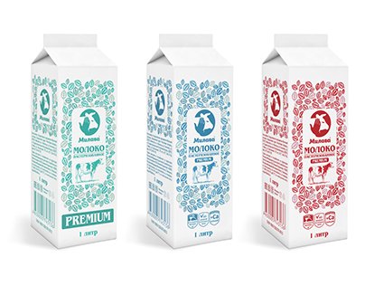 Современная упаковка молока