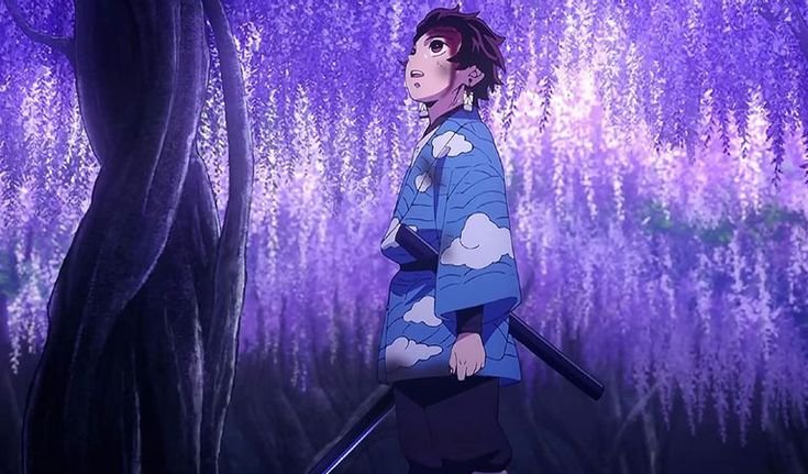 Аниме клинок рассекающий демонов 5 серия