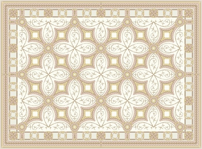 Ковер светлый орнамент