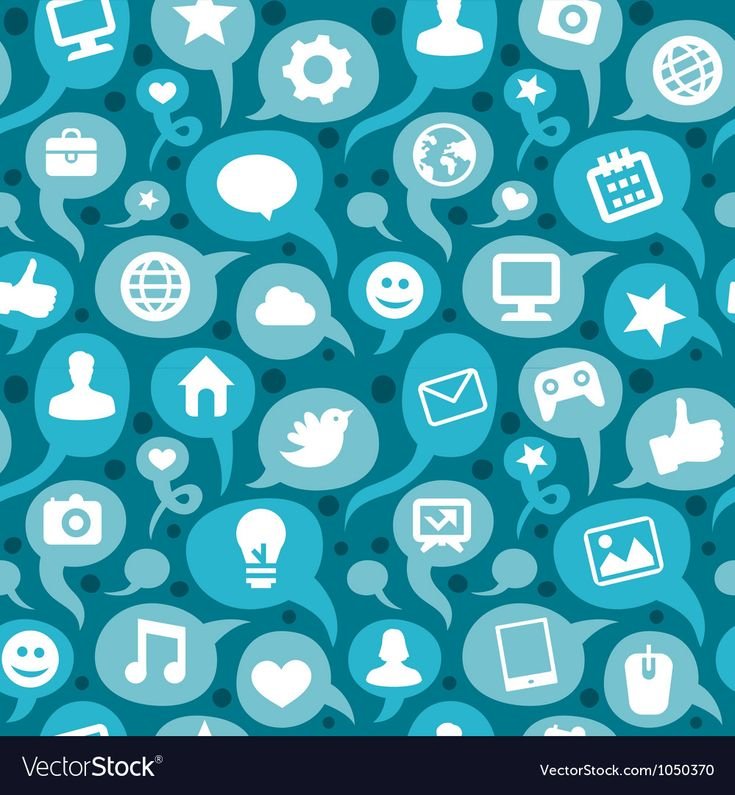 Иконки соцсетей паттерн