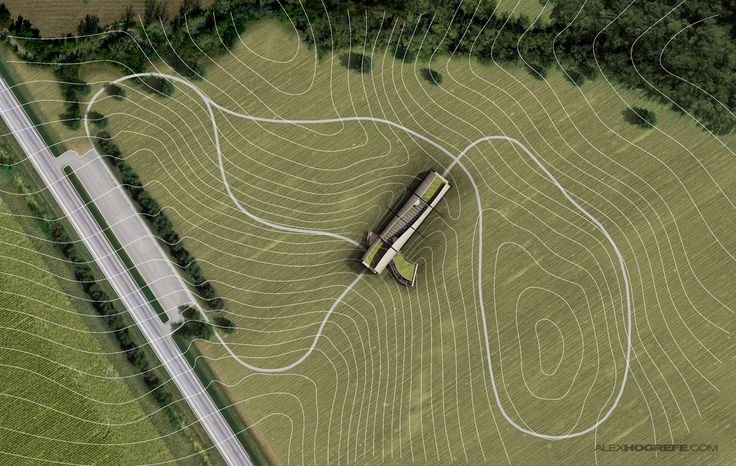 Поле вид сверху