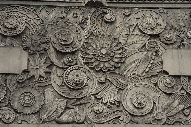 Арт деко нуво рельефные