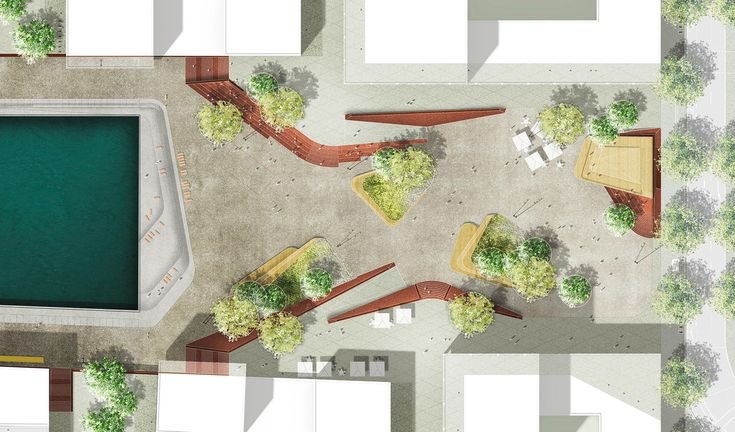 Парк Navy Yards Central Green генеральный план