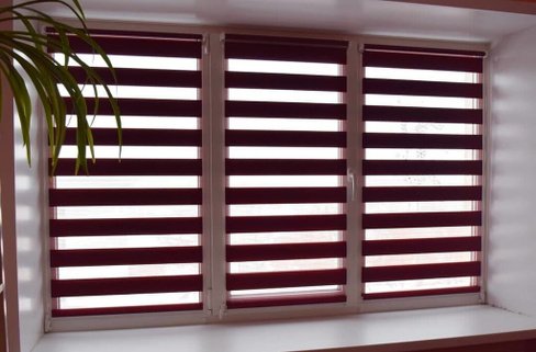 Рольшторы Зебра день ночь